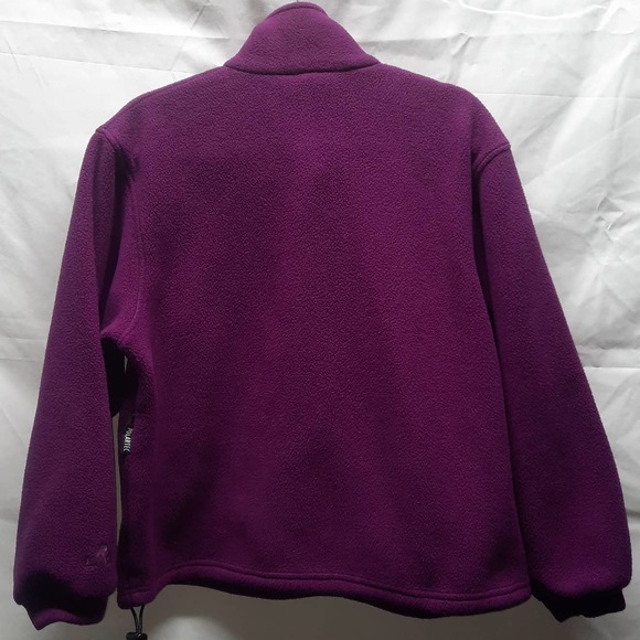 EMS Pinnacle Performance Magenta Polar-tec Fleece 1/2 zip Pullover Pocket Top Md - Picture 2 of 6